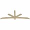 Ekena Millwork Alberta Rough Sawn Timber Gable Bracket, Douglas Fir, 84"W x 35"H x 2"D x 4"F, 10/12 Pitch GBW084X35X0204ALB00RDF - alternate 5
